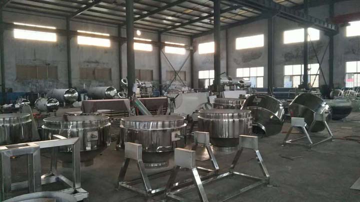 Jacketed pan manufacturing plant