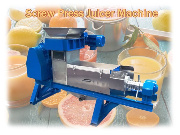 Screw press juicer machine