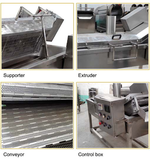 Commercial frying machine details