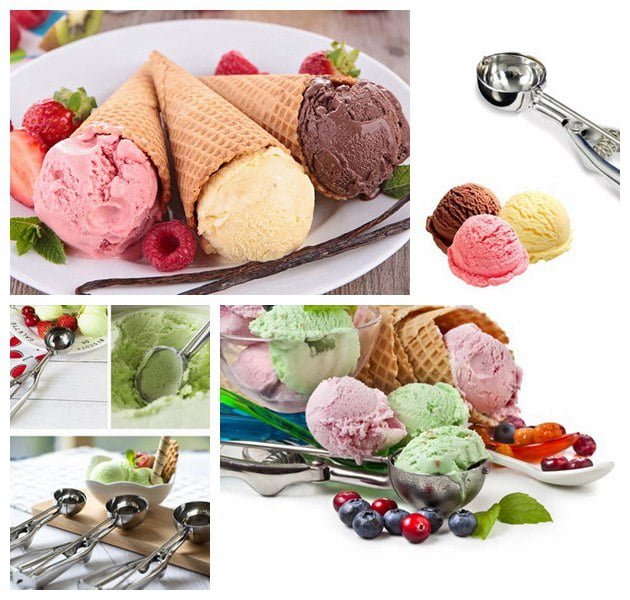 Hard ice cream applications