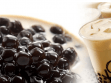 Boba tea with black tapioca pearls
