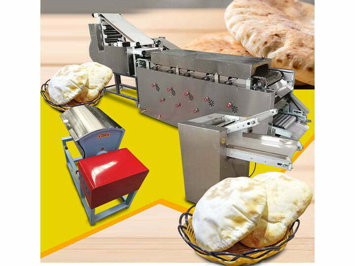 Whole set of pita bread production line