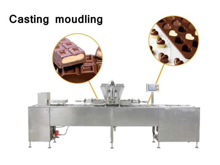 The chocolate casting moulding machine